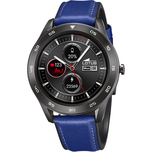 Lotus Smartime 50012/2 умные часы, черные с синим ремешком №422