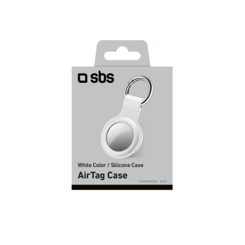 SBS Mobile Чехол для AirTag, силиконовый, белый №422