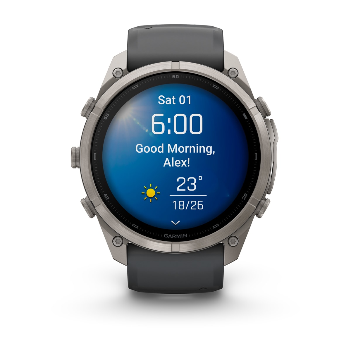fenix 9 Pro - 51 мм, титановый, черный силиконовый ремешок №422 fenix 9 Pro - 51 мм, титановый, черный силиконовый ремешок №422