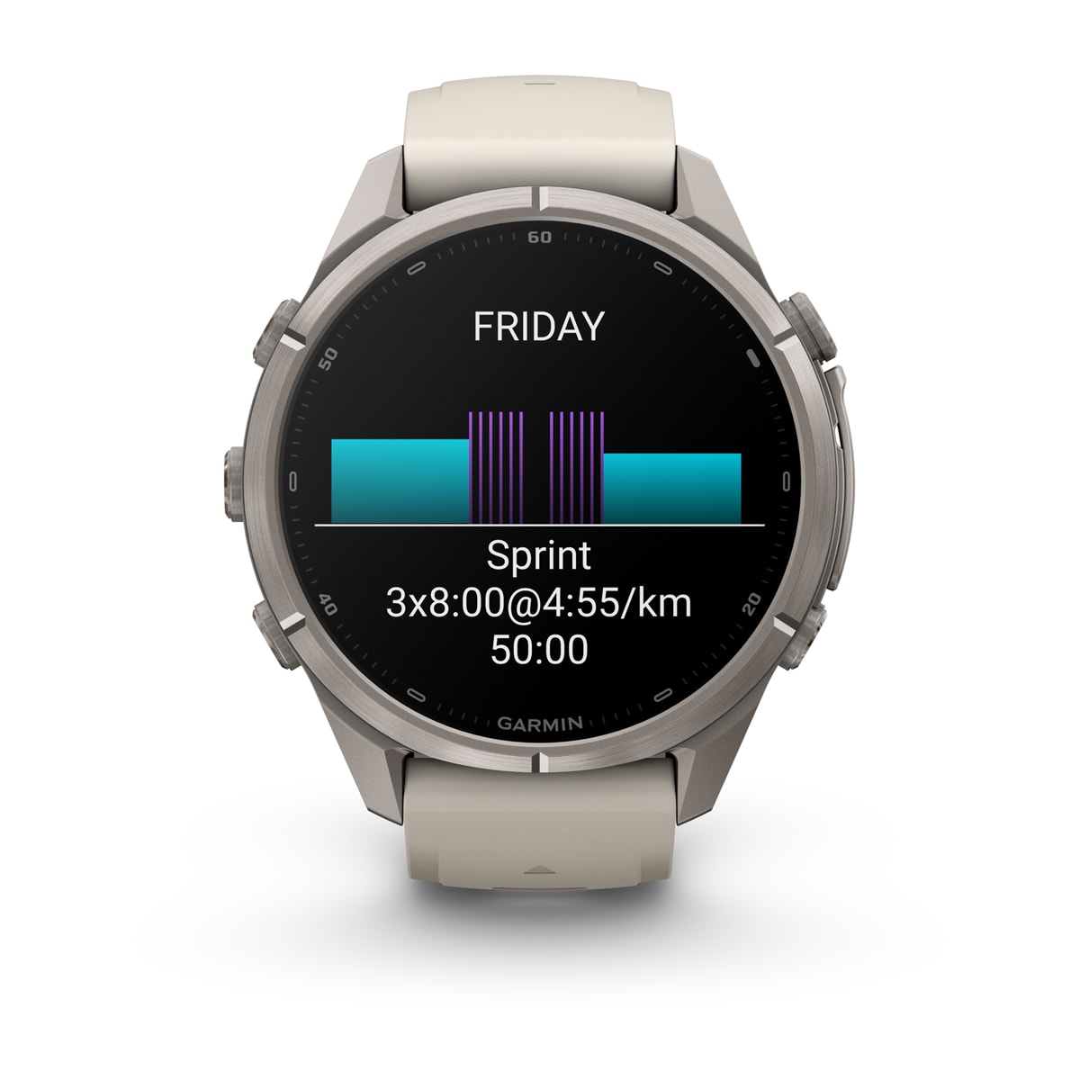 fenix 9 Pro - 43 мм, титановый, туманно-серый/темный песчаник силиконовый ремешок №422 fenix 9 Pro - 43 мм, титановый, туманно-серый/темный песчаник силиконовый ремешок №422