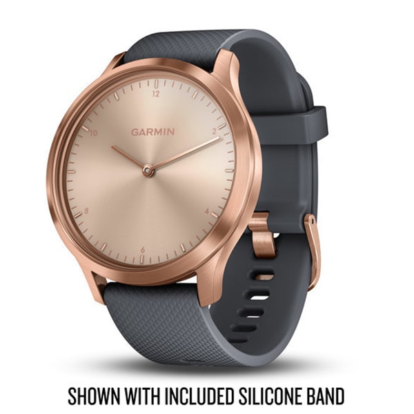 Часы vivomove HR Premium розовое золото с бежевым кожаным ремешком №422