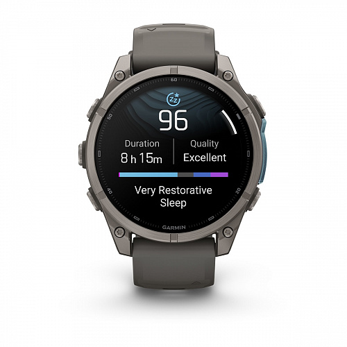 fenix 9 - 47 мм, титановый, пепельно-серый силиконовый ремешок fenix 9 - 47 мм, титановый, пепельно-серый силиконовый ремешок