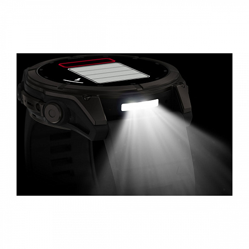 fenix 9 - 51 мм, титановый, угольно-серый DLC, черный силиконовый ремешок fenix 9 - 51 мм, титановый, угольно-серый DLC, черный силиконовый ремешок
