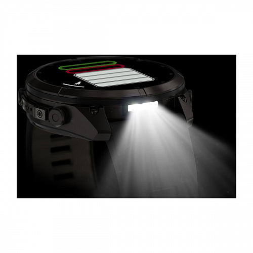 fenix 9 Pro - 51 мм, титановый, угольно-серый DLC, черно-серый силиконовый ремешок fenix 9 Pro - 51 мм, титановый, угольно-серый DLC, черно-серый силиконовый ремешок
