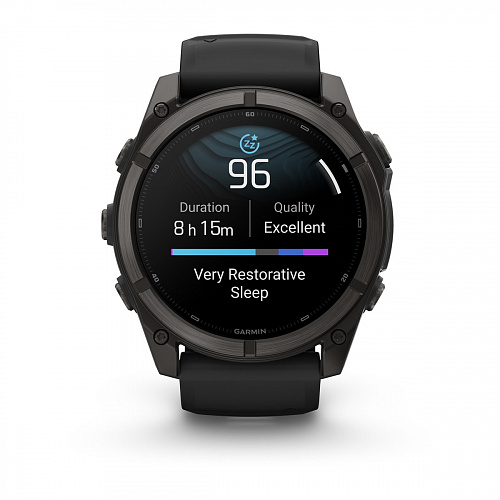 fenix 9 - 51 мм, титановый, угольно-серый DLC, черный силиконовый ремешок fenix 9 - 51 мм, титановый, угольно-серый DLC, черный силиконовый ремешок