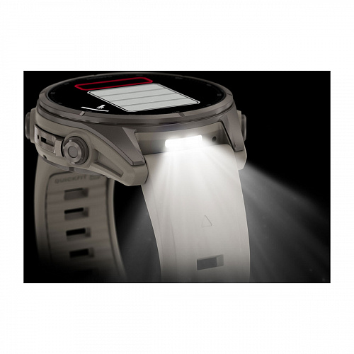 fenix 9 - 43 мм, титановый, туманно-серый силиконовый ремешок