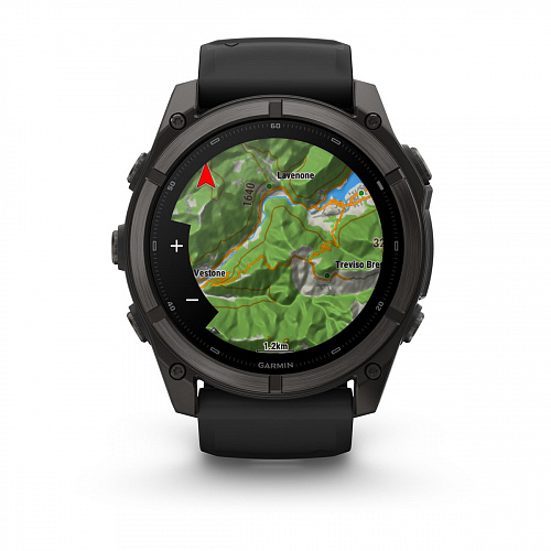 fenix 9 - 51 мм, титановый, угольно-серый DLC, черный силиконовый ремешок fenix 9 - 51 мм, титановый, угольно-серый DLC, черный силиконовый ремешок