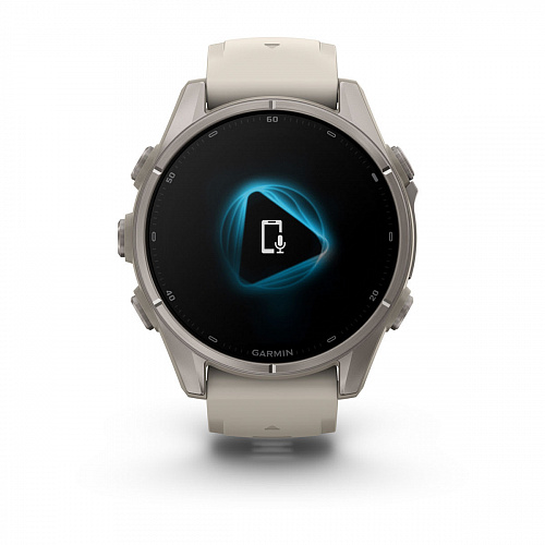 fenix 9 - 43 мм, титановый, туманно-серый силиконовый ремешок