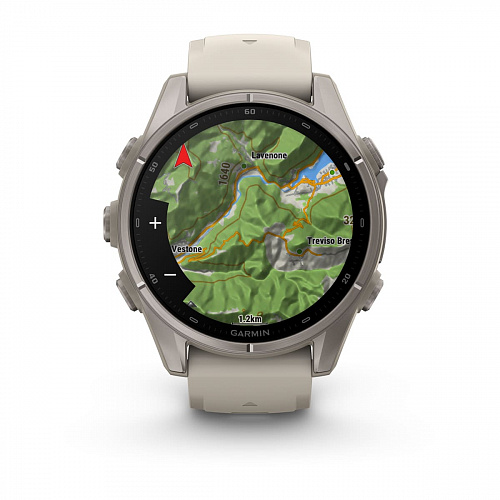 fenix 9 - 43 мм, титановый, туманно-серый силиконовый ремешок