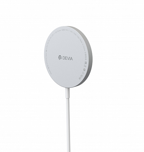 Devia Беспроводная зарядка Smart Series Magnetic Wireless Charger, белая