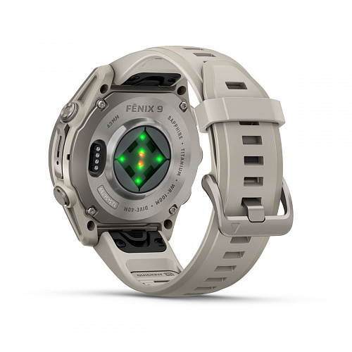 fenix 9 - 43 мм, титановый, туманно-серый силиконовый ремешок