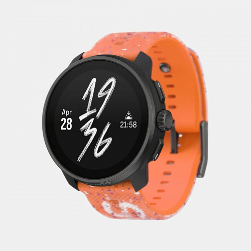 Комплект часы SuuntoRace S Power Orange, оранжевые и наушники Suunto Lime Blue