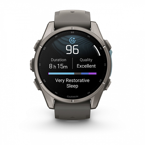 fenix 9 - 43 мм, титановый, пепельно-серый силиконовый ремешок fenix 9 - 43 мм, титановый, пепельно-серый силиконовый ремешок