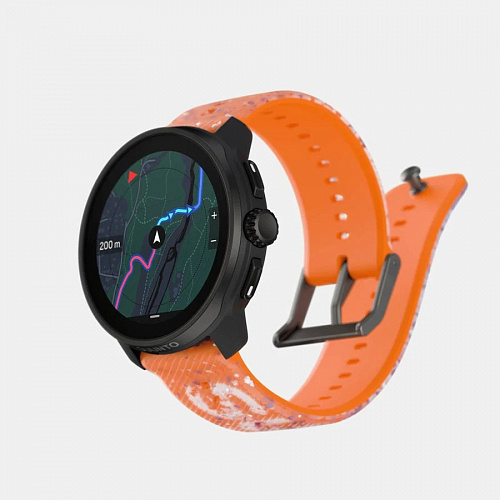 Комплект часы Suunto Race S Power Orange, оранжевые и наушники Suunto Aqua Light Tidal Black