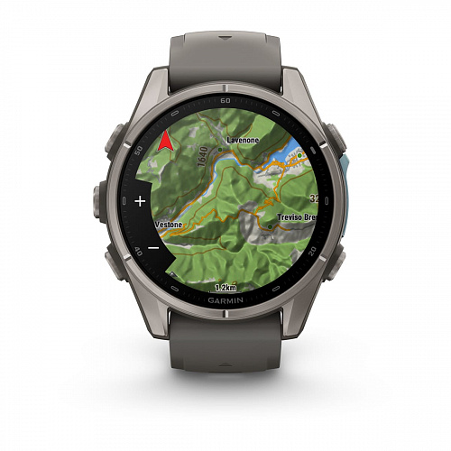fenix 9 - 43 мм, титановый, пепельно-серый силиконовый ремешок fenix 9 - 43 мм, титановый, пепельно-серый силиконовый ремешок