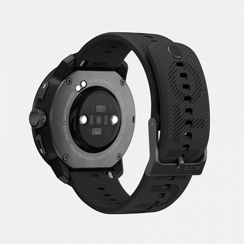 Комплект часы Suunto Race S All Black, черные и наушники Suunto Lime Blue