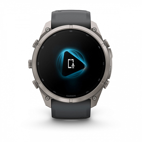 fenix 9 Pro - 51 мм, титановый, черный силиконовый ремешок fenix 9 Pro - 51 мм, титановый, черный силиконовый ремешок