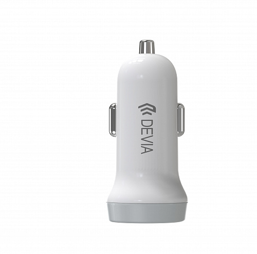 Devia Автомобильная зарядка Smart Series Car Chager (2 USB, 5 В, 3.1 А), белая