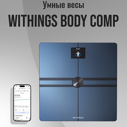 Смарт-весы Withings Body Comp Black, черные