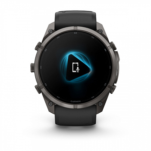 fenix 9 Pro - 51 мм, титановый, угольно-серый DLC, черно-серый силиконовый ремешок fenix 9 Pro - 51 мм, титановый, угольно-серый DLC, черно-серый силиконовый ремешок