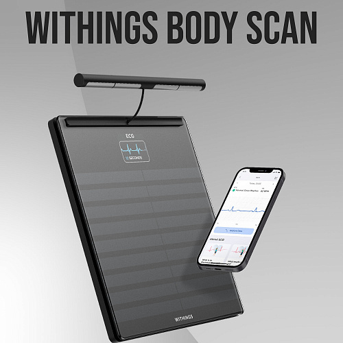Анализатор состава тела Withings Body Scan Black, черные Анализатор состава тела Withings Body Scan Black, черные
