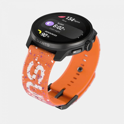 Комплект часы Race S Power Orange, оранжевые и наушники Suunto Aqua Black