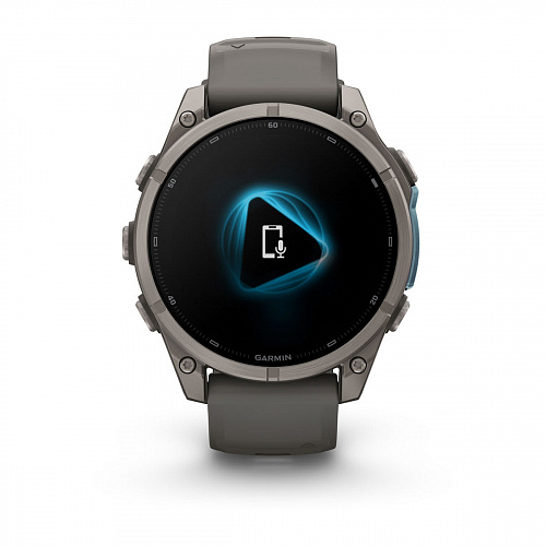 fenix 9 - 47 мм, титановый, пепельно-серый силиконовый ремешок fenix 9 - 47 мм, титановый, пепельно-серый силиконовый ремешок